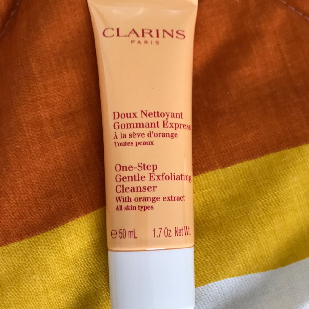 Clarins gentle exfoliating cleanser.